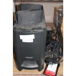BOSE SUBWOOFER AND TWO SPEAKERS