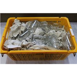 LARGE BOX OF BEER GLASSES