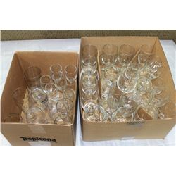 TWO BOXES OF STEMWARE