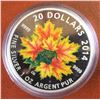 Image 1 : RCM Issue: 2014 20$ Fine Silver Maple Leaves, No Tax C.O.A & Box