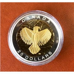 RCM Issue: 2014 20$ Fine Silver The Seven Sacred Teachings Love, No Tax C.O.A & Box