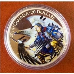 RCM Issue: 2014 20$ Fine Silver The Legend of Nanaboozhoo, No Tax C.O.A & Box