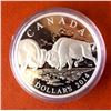 Image 1 : RCM Issue: 2014 20$ Fine Silver The Bison: The Fight No Tax C.O.A & Box