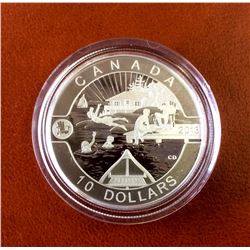 RCM Issue: 2013 10$ Fine Silver O Canada Canadian Summer Fun, No Tax C.O.A & Box