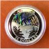 Image 1 : RCM Issue: 2003 20$ Fine Silver Natural Wonders-The Northern Lights, holgram Coin,  No Tax C.O.A & B