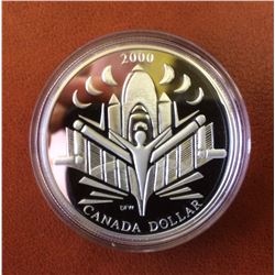 RCM Issue: 2000 Proof sterling Silver Dollar- Voyager of Discovery