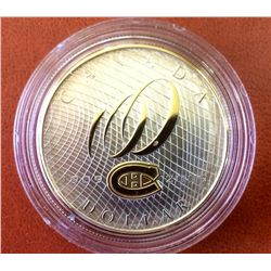 RCM Issue: 2009-1909 1$ Sterling Silver coin,100th Anniversary of the Montreal Canadiens C.O.A & Box