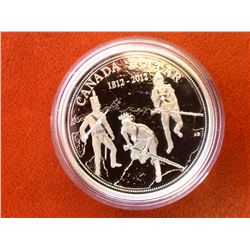 RCM Issue: 2012 1$  Fine Silver War of 1812: Building Unity-The Seeds of a Nation, no Tax C.O.A & Bo