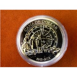 RCM Issue: 2013 1$  Fine Silver Brillant Uncirculated The Canadian Artic Expedition (1913-1916) C.O.