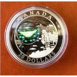 RCM Issue: 2004 20$  Fine Silver Natural Wonders-Northwest Territories Diamonds, No Tax C.O.A & Box