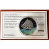 RCM Issue: 2005 20$  Fine Silver Tall Ships Series-3-Masted Ship Hologram, No Tax C.O.A & Box