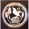 Image 1 : RCM Issue: 2005 5$  Fine Silver Special Edition Saskatchewan Centenial, No Tax C.O.A & Box