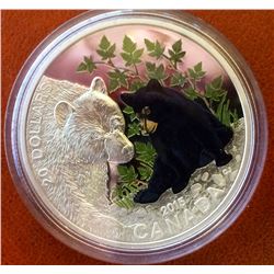 RCM Issue: 2015 20$ Fine Silver The Black Bear Stamp and Coin set, No Tax C.O.A & Box