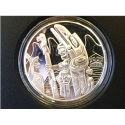 RCM Issue: 2005 30$ Fine  Sterling Silver The Totem Pole, C.O.A & Box