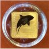 Image 1 : RCM Issue: 2013 3$ Square Sterling Silver Coin-Orca Whale, C.O.A. & Box