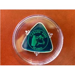 RCM Issue: 2008 50-Cent Sterling Silver Triangle Coin-Milk Delivery, with C.O.A. & Box