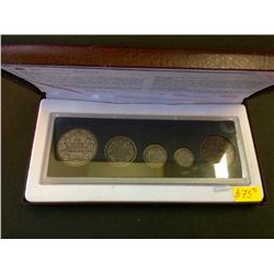 RCM Issue: 1908-1998 90 th Anniversary The Design, Antique Finish set, Sterling SilverC.O.A  Wood Pa