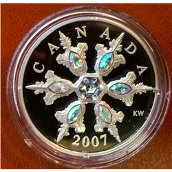 MRC: $20 2007 iridescent crystal snowflake