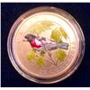 Image 1 : MRC: 2012 25 Cent Coloured Coin -Rose-Breated Grosbeak