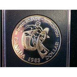 RCM Issue: 1983 Brillant Uncirculated Silver Dollar- World university Gamers