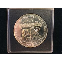 RCM Issue: 1985 Brillant Uncirculated Silver Dollar- National Parks Centennial