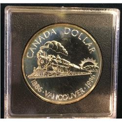 RCM Issue: 1986 Brillant Uncirculated Silver Dollar- National Parks Centennial