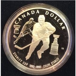 RCM Issue: 1993 Proof Silver Dollar- Stanley Cup 1893-1993