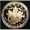 Image 1 : RCM Issue: 1994 Proof Silver Dollar- RCMP Last Dog Team Patrol