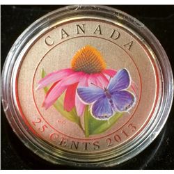 MRC: 2013 25-cent Purpule Coneflower and Eastern-Tailed Blue