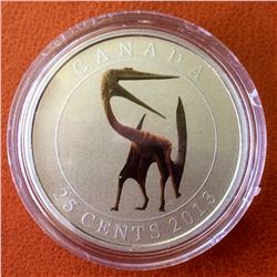 MRC: 2013 25-cent Coloured Coin-Quetzalcoatlus