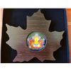 Image 2 : 2016 Canada $20 Fine Silver - Colourful Maple Leaf Shaped, No Tax, C.O.A. Box &Sleeve