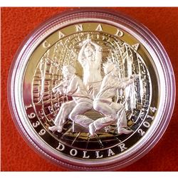 MRC: 2014 Limited Edition Proof Silver Dollar-74th Anniversary of the Declaration of the Second Worl