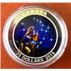 Image 1 : MRC: 2015 $25 Fine Silver Coin-Star Chart: The Quest, C.O.A. Box &Sleeve, No Tax.