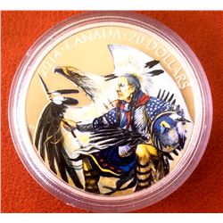 MRC: 2014 $20 Fine Silver-Coin - Legend of Nanabooshoo C.O.A Box & Sleeve, No Tax
