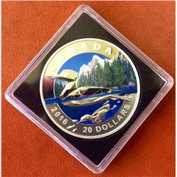 MRC: 2016 1 OZ Geometry in Art: The Loon – C.O.A. Present in a Lighthouse Quadrum. Tax Exempt.