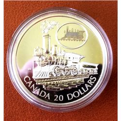 MRC: 2001 $20 Sterling Silver Transportation Serie-The Scotia, C.O.A. Box