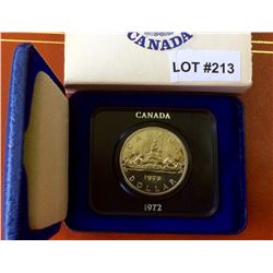 MRC: 1972 Uncirculated Canoe Nickel Dollar in Mint Holder