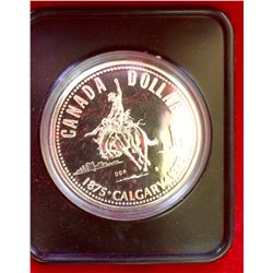 MRC: 1975 Proof Calgary Silver Dollar in Mint Holder