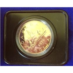 MRC: 1976 Uncirculated Canoe Nickel Dollar in Mint Holder