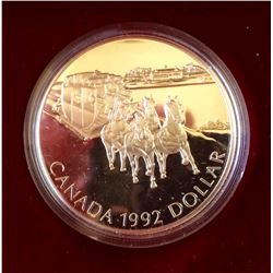 RCM Issue: 1992 Proof Silver Dollar- Stagecoach