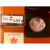 Image 2 : RCM: 2003 Proof Dollar--.999 Silver-100th ann, cobalt, C.O.A. Sleeve & Box