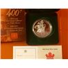 Image 2 : RCM: 2004 Fine Proof Dollar-400th Anniv,First French Settlement in North America 1604-2004, C.O.A. S