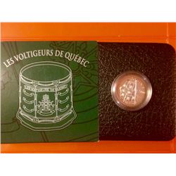 RCM: 2000 5-Cent Sterling-First French-Canadian Regiment , C.O.A. Sleeve & Box