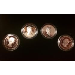 2004 Canada 50 Cents Sterling Proof 4-coin set Expression of Nationhood Queen's Effigy