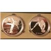 Image 1 : RCM: 1986 $20 Proof XV Olympic Winter Games, Set of Two Sterling Coin. Figure Skating & Curling