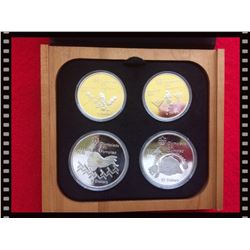 RCM: 1974 Montreal Summer Olympic Games-Serie III Set of $ Sterling Coin 2 x $10 $ 2 x $5 Dollars.
