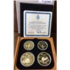 RCM: 1975 Montreal Summer Olympic Games-Serie IV Set of $ Sterling Coin 2 x $10 $ 2 x $5 Dollars.