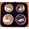Image 1 : RCM: 1976 Montreal Summer Olympic Games-Serie VII Set of $ Sterling Coin 2 x $10 $ 2 x $5 Dollars.
