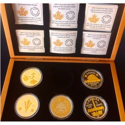 MRC: 2015 Legacy of the Canadian Nickewl serie, No Tax, set of five Coin. C.O.A. No Tax, No Sleeve