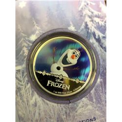 Niue Mint: 2016 Disney Frozen 1 Oz .999 pure Silver Coin - OLAF The Enchnated Snowman Having Fun, Un